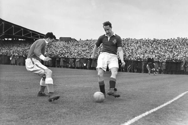 Ireland captain Con Martin on the ball during the 1950