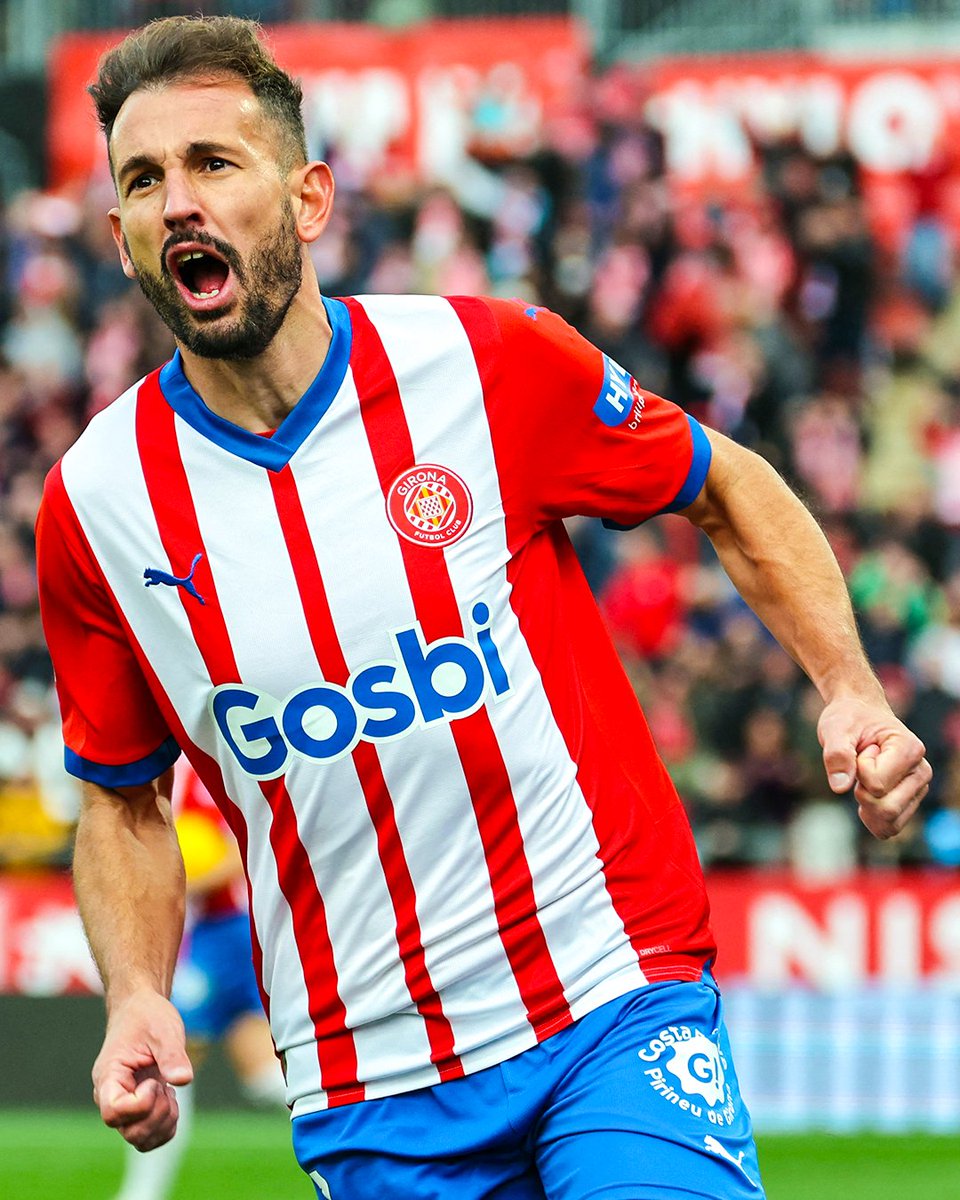 B/R Football on X: "League-leading Girona have been the story of La Liga this season—they added to their feel-good story on Saturday: They trailed Valencia 1-0 in the 75th minute when 37-year-old Cristhian Stuani was subbed on. —82' (Stuani)