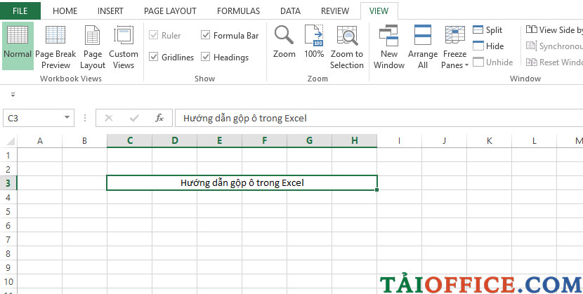 Hướng dẫn chi tiết cách gộp ô trong Excel không bị mất dữ liệu