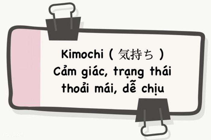 kim chi là gì Ý nghĩa của U U, I Cu Kimochi trong tiếng Nhật